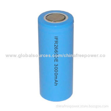 3000mAh Lithium Iron Phosphate Single Cell Battery, Safety and Long Life, Extensive Usage
